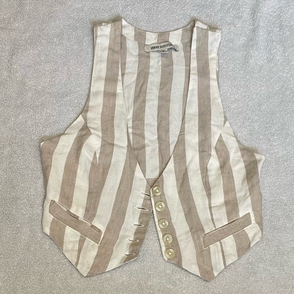 Urban outfitters small striped vest.